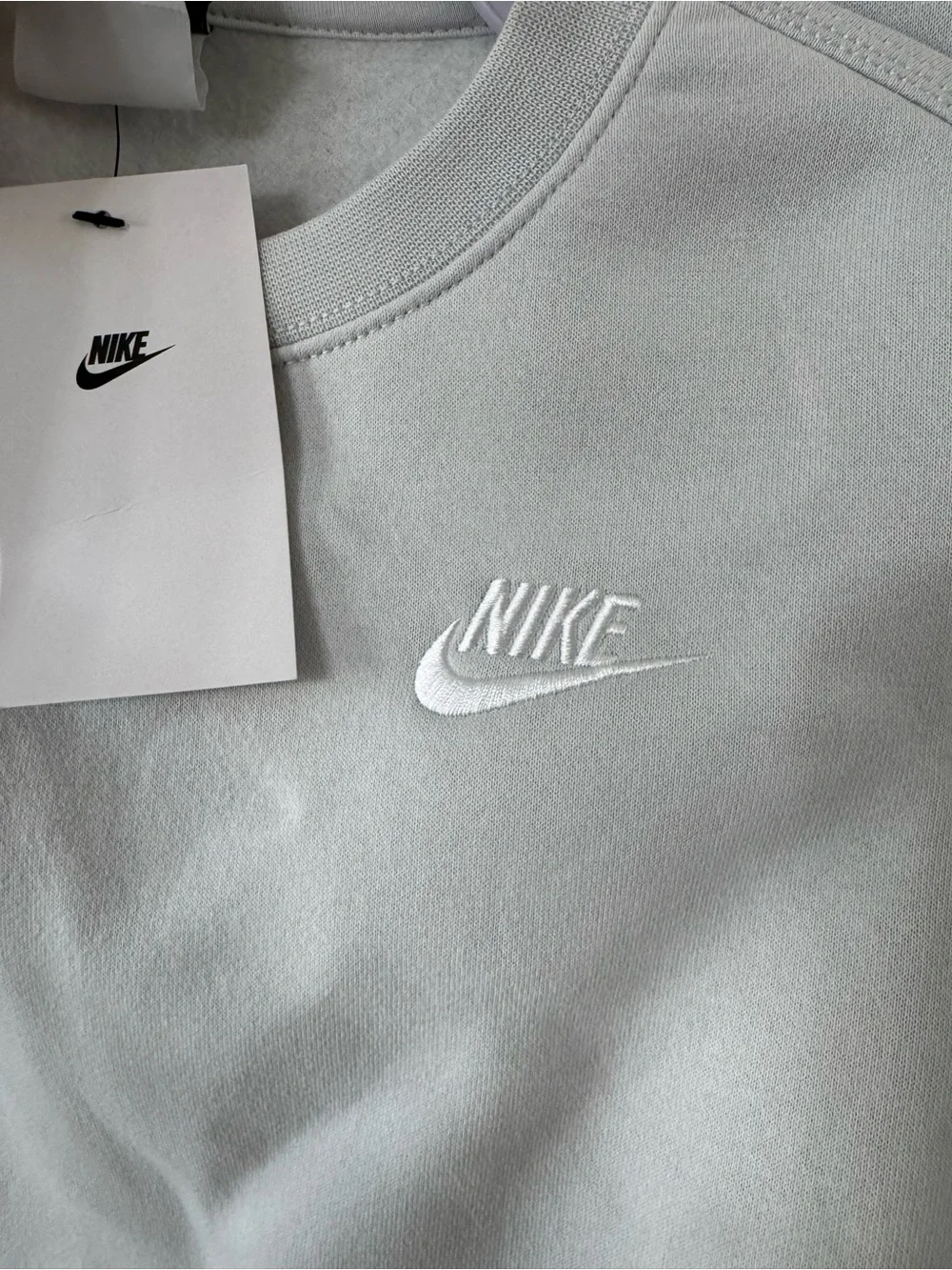 Nike Kids Crewneck Sweatshirt and Joggers Set in Light Beige - Picture 6 of 15